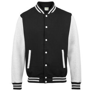 Awdis Unisex Mens /Womens Casual Fashion Varsity /Baseball College Jacket / Jet